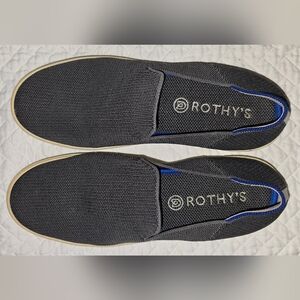 Rothy's Men's Charcoal and Blue Slip-On Loafers